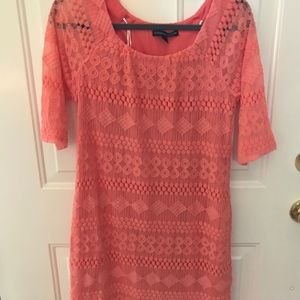 Coral Lace Dress